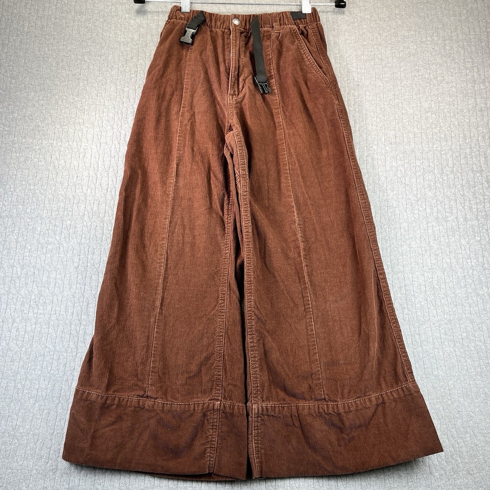 The North Face Corduroy Pants Womens XS Brown Wide Leg Utility Hiking